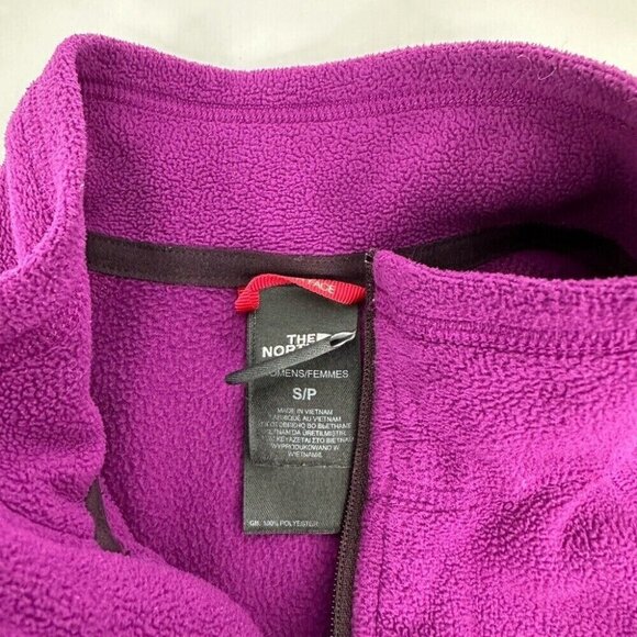 The North Face Women's Purple Athletic 1/4 Zip Fleece Activewear‎ Top Small/C38 - Picture 10 of 14